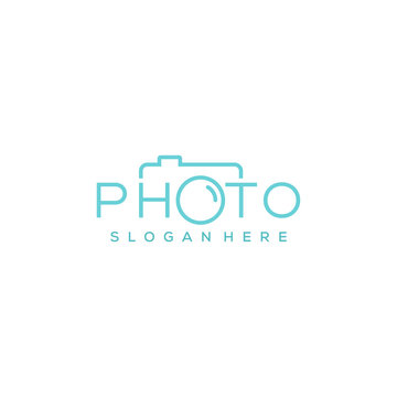simple photography vector logo design