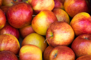 fresh apples at the market