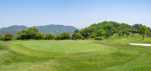 ゴルフ場 パッティンググリーン
