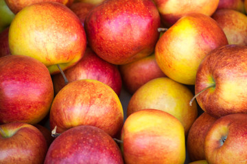 Fototapeta na wymiar fresh apples at the market