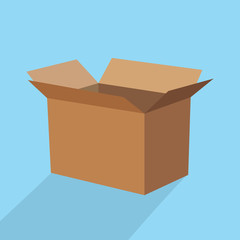 cardboard box icon vector image