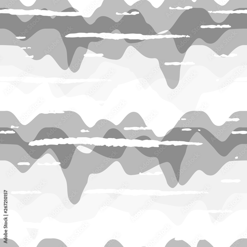 Poster abstract wavy line pattern, seamless vector geometric background.
