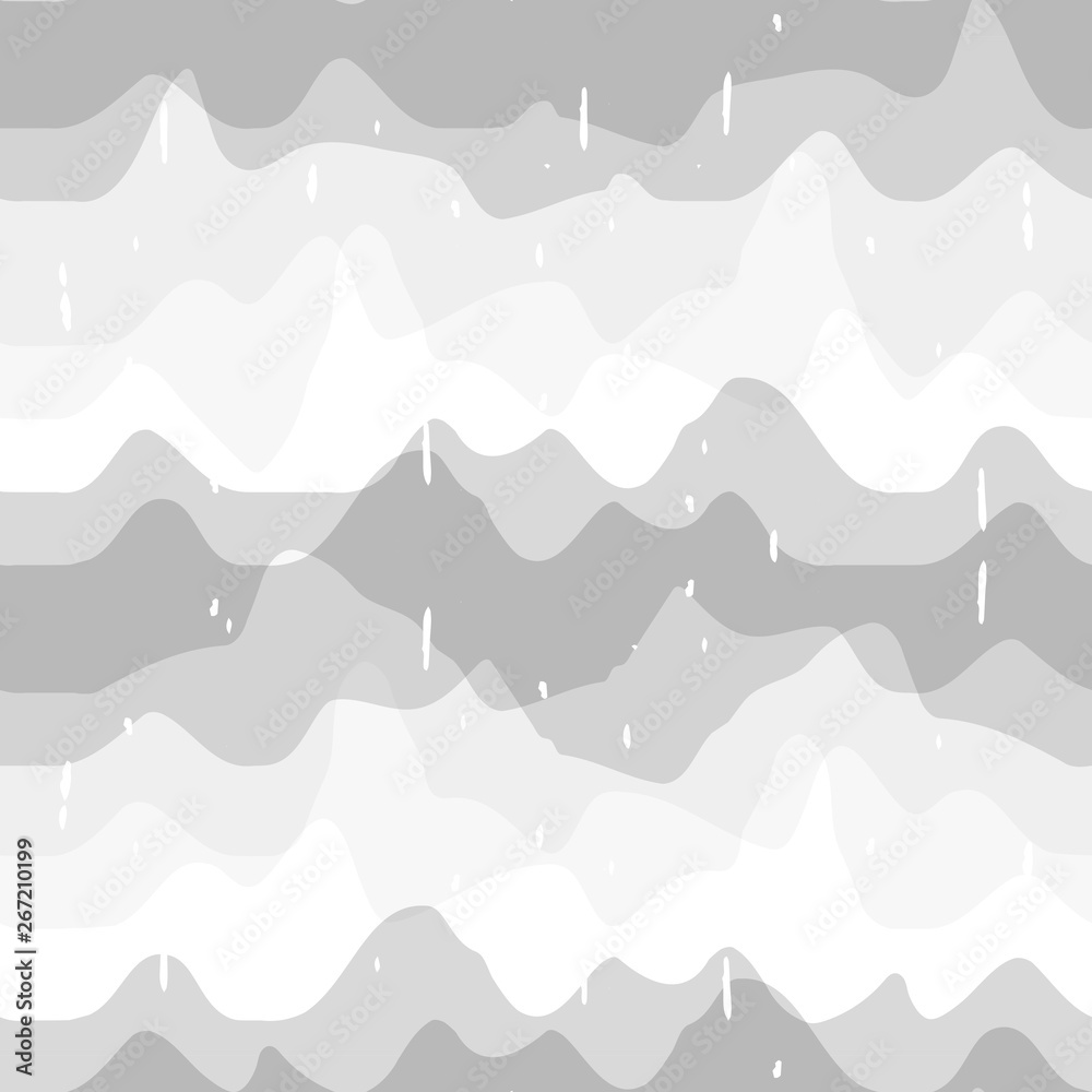 Aufkleber abstract wavy line pattern, seamless vector geometric background.