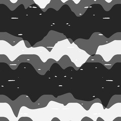 Abstract wavy line pattern, seamless vector geometric background.