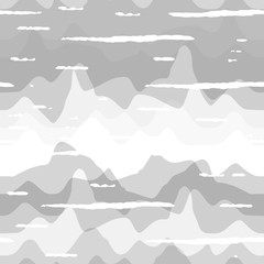 Abstract wavy line pattern, seamless vector geometric background.