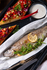 the perfectly baked oven trout with lemon and herbs