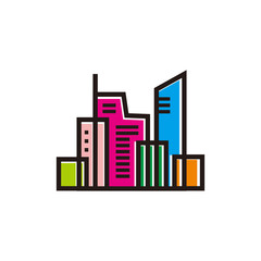 Obraz premium Business real estate vector logo. Home and house symbol logo. Clean, simple, and flat design. Modern style with elegant shape logo