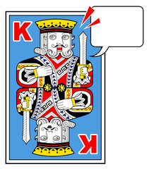 トランプの王様-メッセージカード