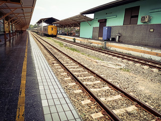 Obraz premium Thai railway station in the north9