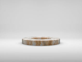 Minimalistic showcase with empty space. Design for product presentation in trendy, modern style. 3d render.
