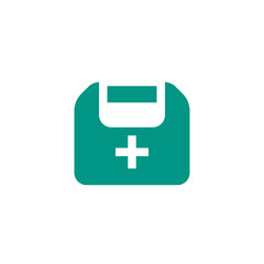 first aid healthcare box icon design. medical vector illustration