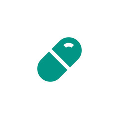 capsule medicine icon design. medical healthcare vector illustration