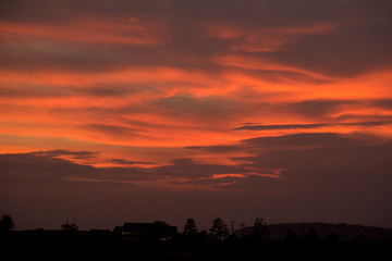 Fototapeta premium 幻想的な夕焼雲
