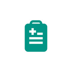 diagnostic information list icon design. medical healthcare vector illustration