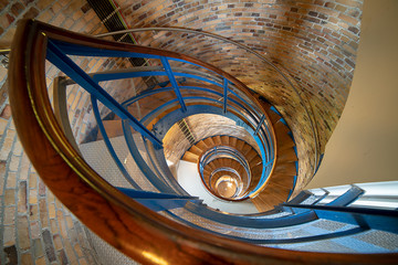 Wendeltreppe eines Leuchtturmes. Flügger Leuchtturm