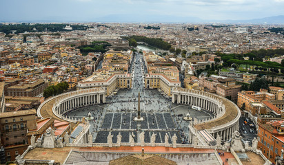Aerial view of Vatican City