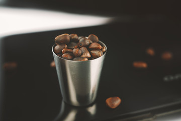 Pine nuts in a cup