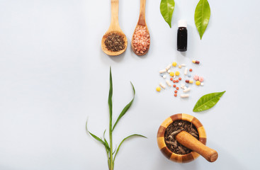 herbal organic medicine product. natural herb essential from nature