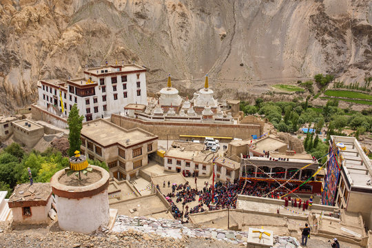 Lamayuru gompa tibetan buddhist monastery in Ladakh, India