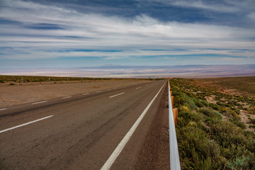 Road to San Pedro de Atacama plain