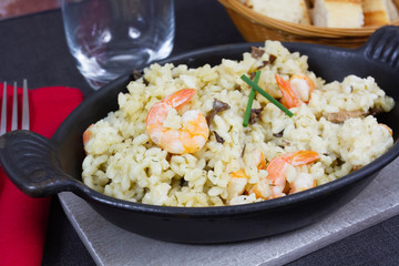 risotto crevette champignon 