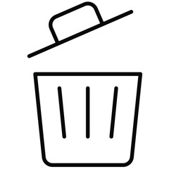 Nice Outline Garbage vector icon