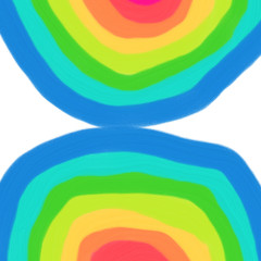 Abstract colorful rainbow circle illustration