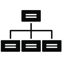 Nice Glyph Sitemap vector icon