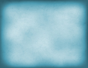 Vintage blue old paper in watercolor style, horizontal. Empty colored background, space for the text.