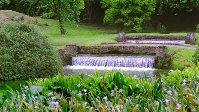 Nymph Garden or Giardino della Ninfa in Lazio - Italy magical eden garden fountain 4k
