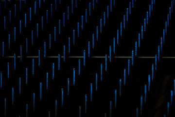 The surface of the table for feeding large sheets of metal in the processing machine. Background