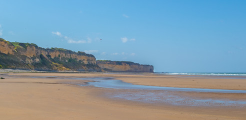Fototapeta na wymiar Omaha beach in Normandy France