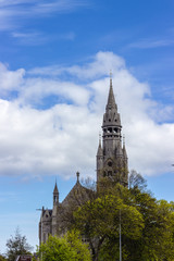 Fototapeta na wymiar Church tower in Aberdeen, Scotland