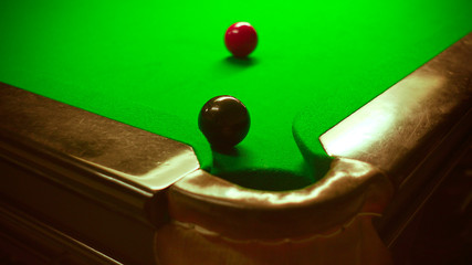 billiard ball on a table