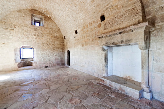 Inside Kolossi castle, Limassol, Cyprus