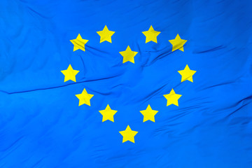 Europäische Union Flagge mit Herz