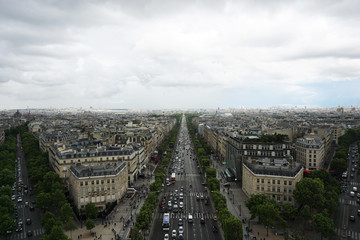 aerial view of paris