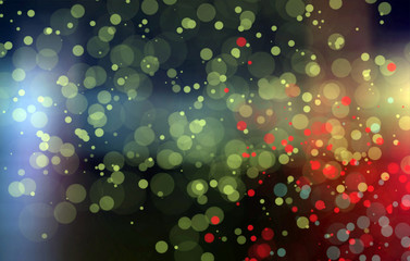 Dark colorful abstract bokeh circles for background use.