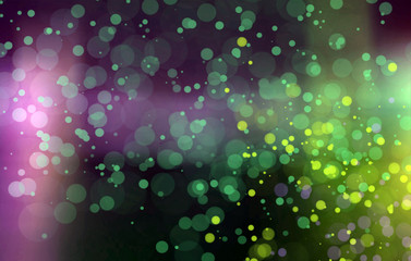 Dark colorful abstract bokeh circles for background use.