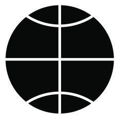 Glyph globe vector icon