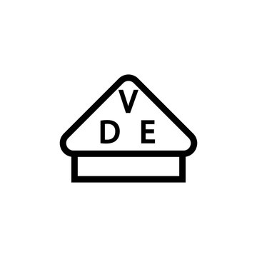 VDE sign. The badge is a guarantee of electrical quality.
