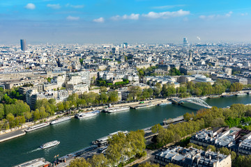 Obraz premium Paris - Stadtpanorama