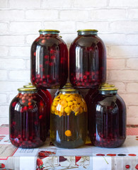 compote in cans of cherries