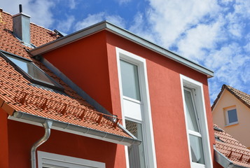 Fassade eines modernen Wohngebäudes