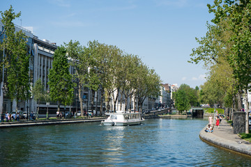 Paris - Kanal St. Martin: Hafenbecken