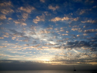 Obraz premium sunset over the sea