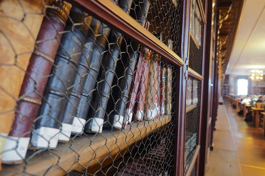 Old books on University library