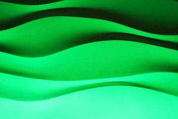 wall background waves contrast green