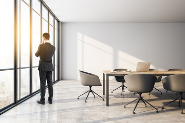 Businessman in meeting room