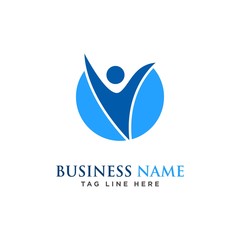 people care, health, success logo design vector